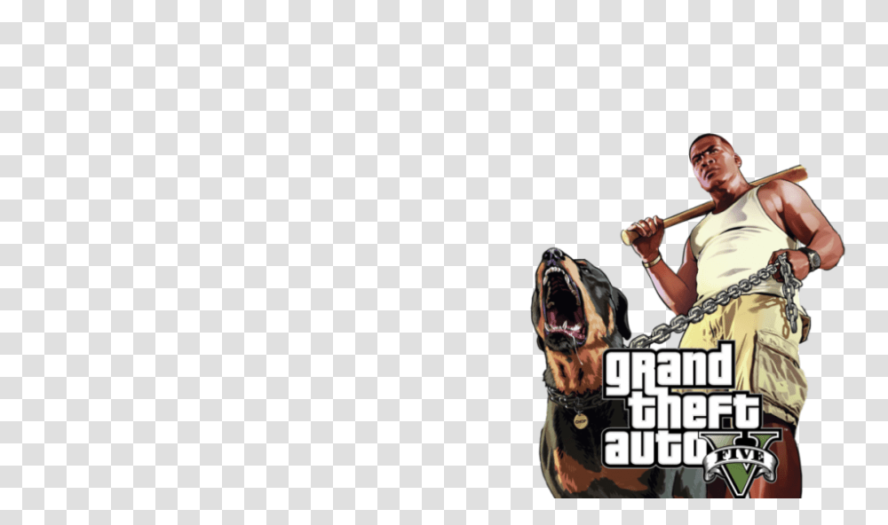 Download Grand Theft Auto V Franklin Gta 5 Characters, Person, Human, Animal, Pet Transparent Png