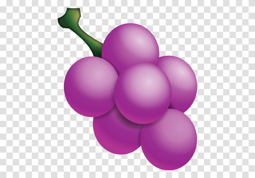 Download Grape Emoji Icon Emoji Island, Balloon, Plant, Grapes, Fruit Transparent Png