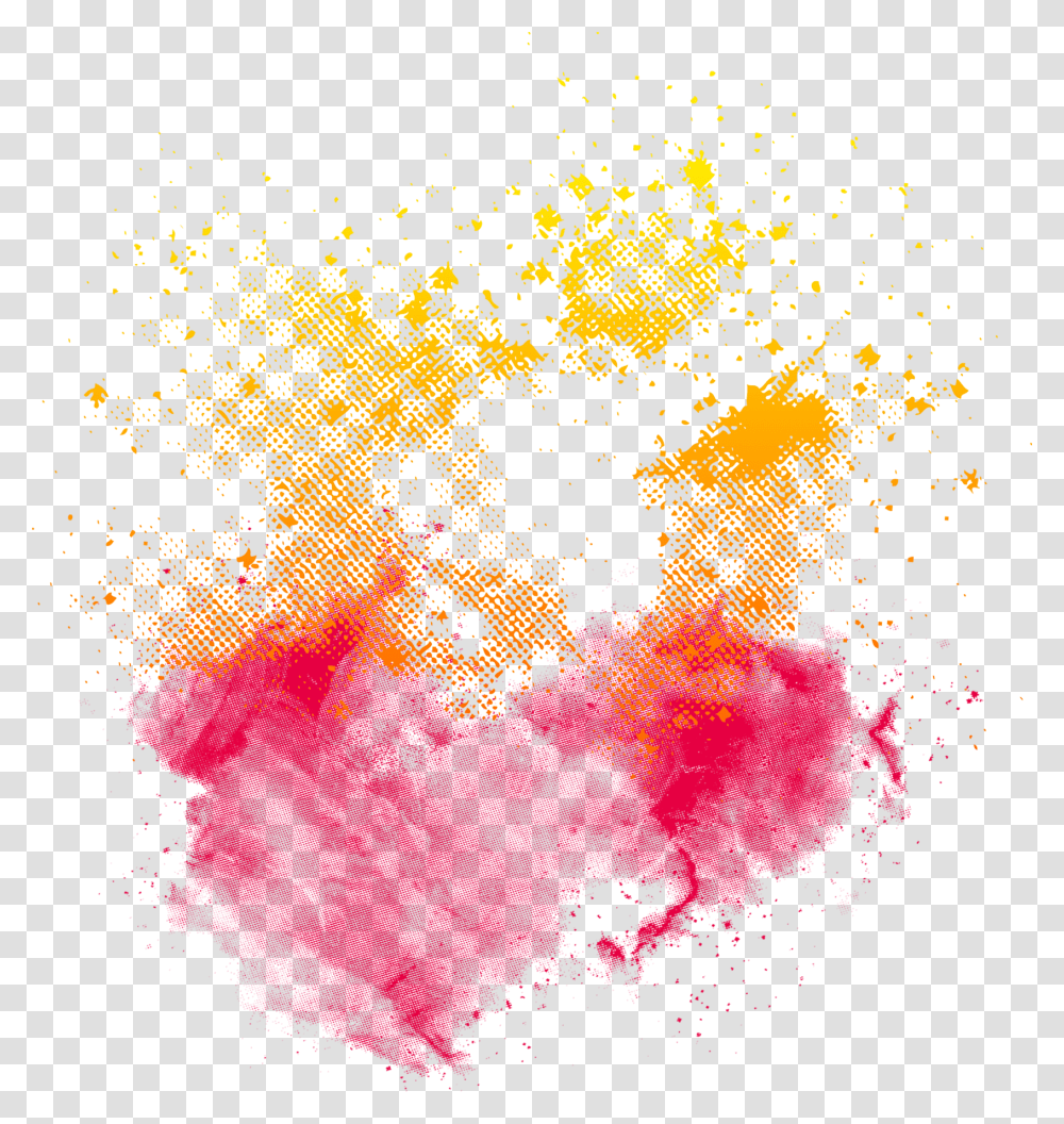 Download Graphic Design Multicolored Red Yellow Smoke, Tree, Plant Transparent Png