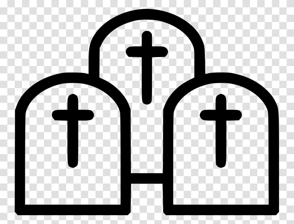 Download Graveyard Icon Clipart Headstone Cemetery Computer Icons, Cross, Crucifix, Shower Faucet Transparent Png