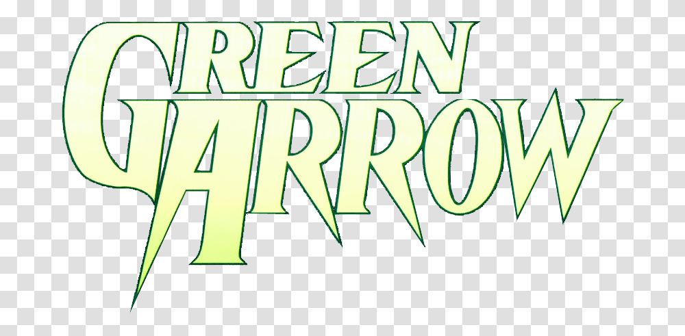 Download Green Arrow Logo Dc Green Arrow, Alphabet, Text, Word, Number Transparent Png