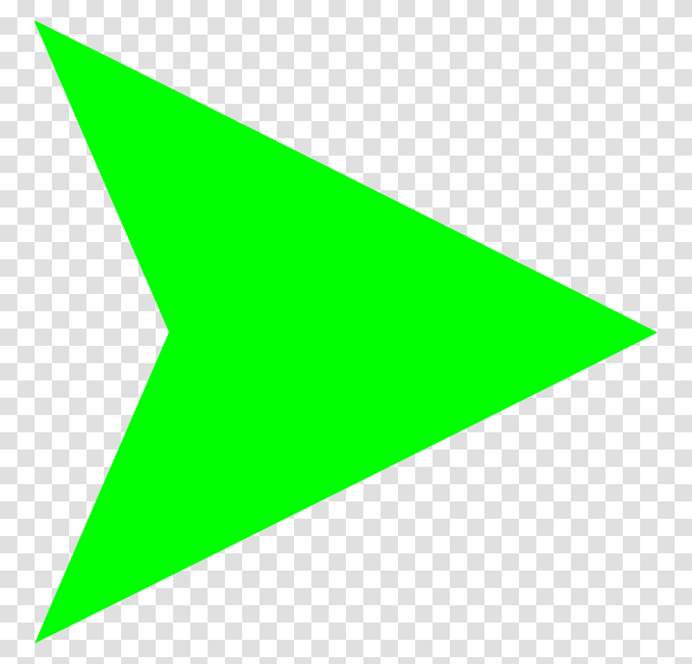 Download Green Arrow Right Clipart Green Arrow Clip Art, Lighting, Triangle, Star Symbol, Dynamite Transparent Png