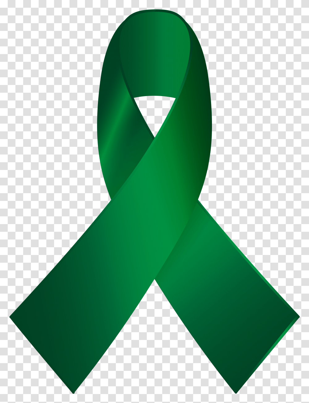 Download Green Awareness Ribbon Green Awareness Ribbon, Tie, Accessories, Accessory, Tape Transparent Png