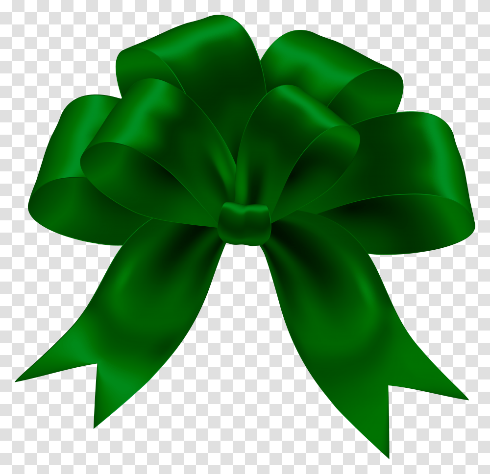 Download Green Bow Image With, Symbol, Leaf, Plant, Logo Transparent Png