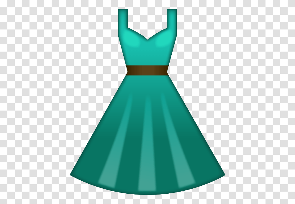 Download Green Dress Emoji Icon Emoji Dress, Clothing, Evening Dress, Robe, Gown Transparent Png