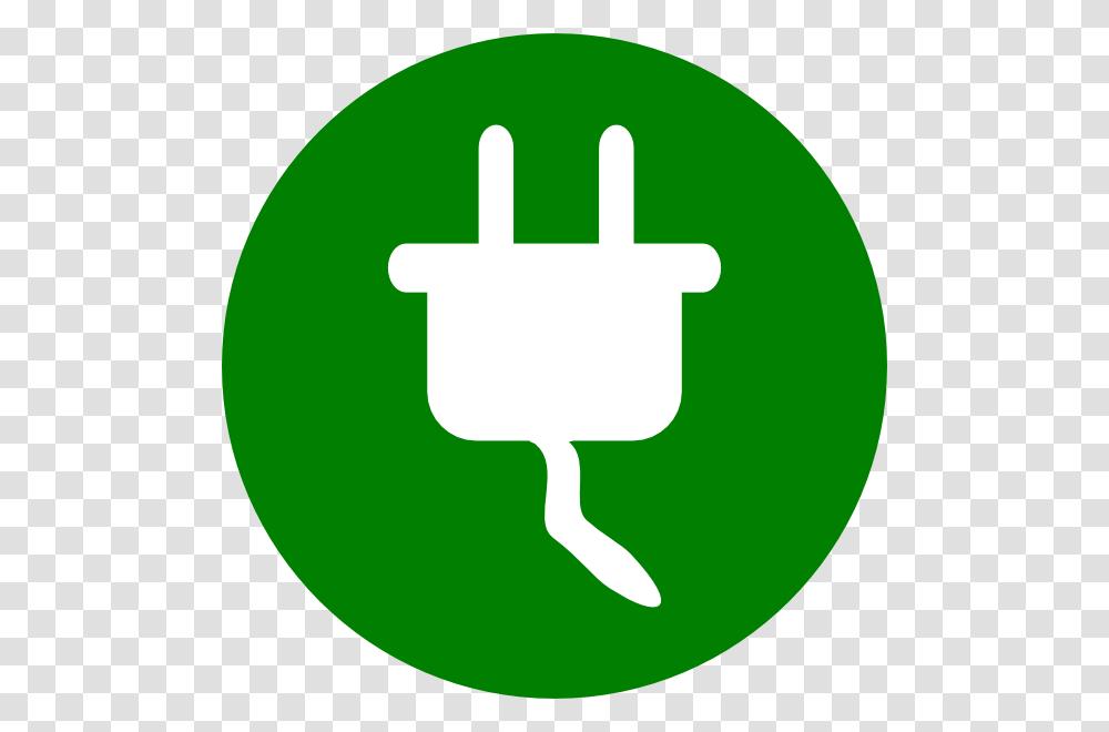 Download Green Electricity Symbol Clipart, Adapter, Plug Transparent Png