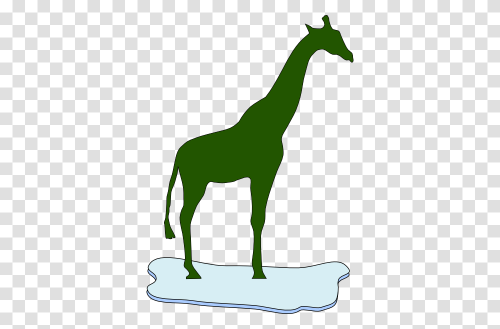 Download Green Giraffe Silhouette On Ice Clipart, Animal, Mammal, Horse, Arm Transparent Png