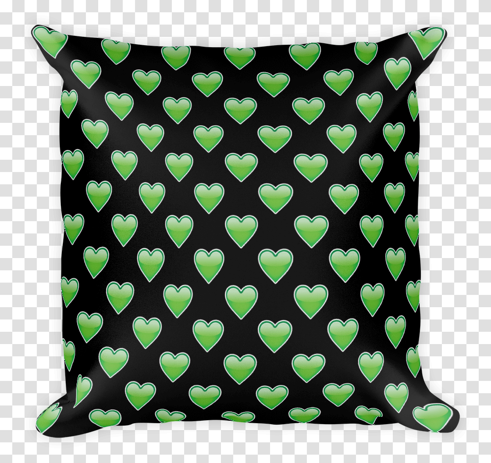 Download Green Heart Just Emoji Pillow Image With No Louis Vuitton Macbook Sticker, Cushion, Rug, Bag, Accessories Transparent Png