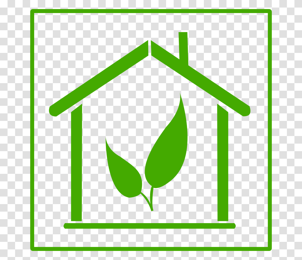 Download Green House Icon Clipart Green Home Clip Art House, Triangle, Label Transparent Png