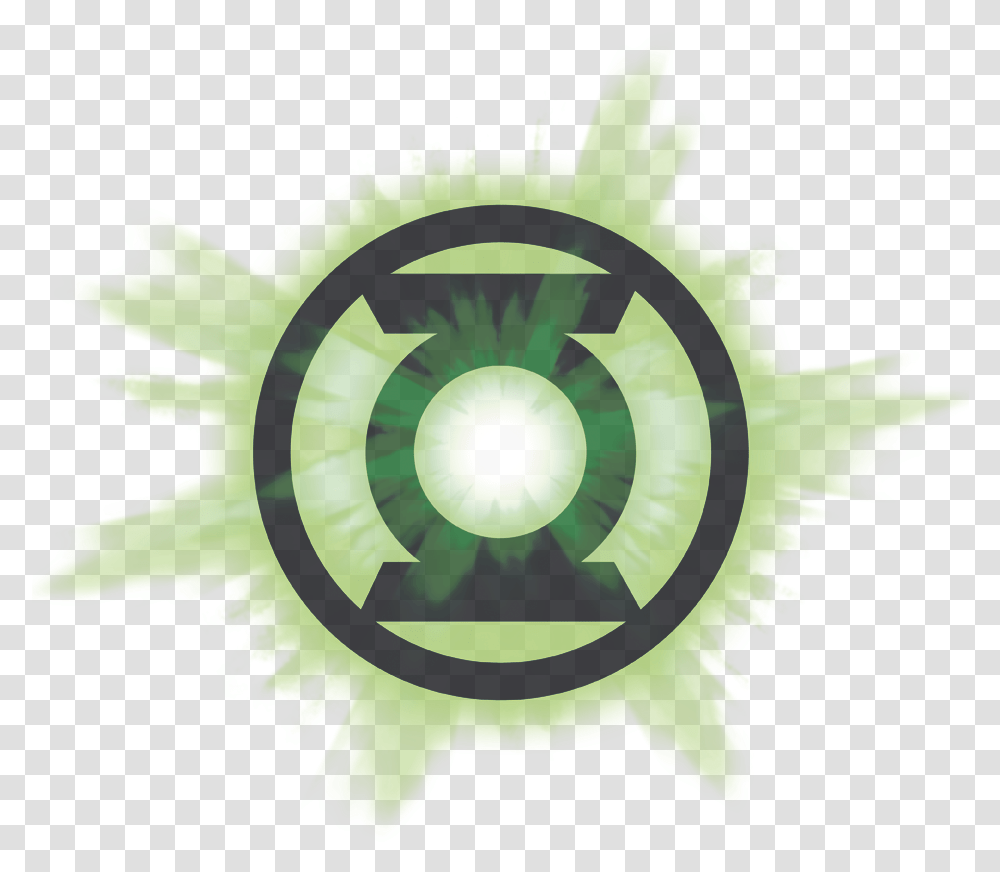 Download Green Lantern Glow Mens Justice League Green Lantern Symbol, Plant, Cross, Machine, Graphics Transparent Png