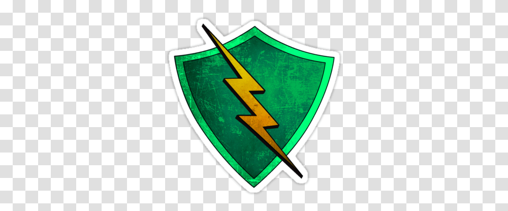 Download Green Lightning Bolt Clipart Green Lightning Cool Logo, Shield, Armor Transparent Png