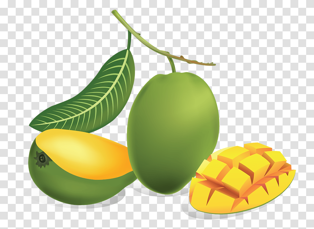 Download Green Mango Green Mango, Plant, Fruit, Food, Leaf Transparent Png
