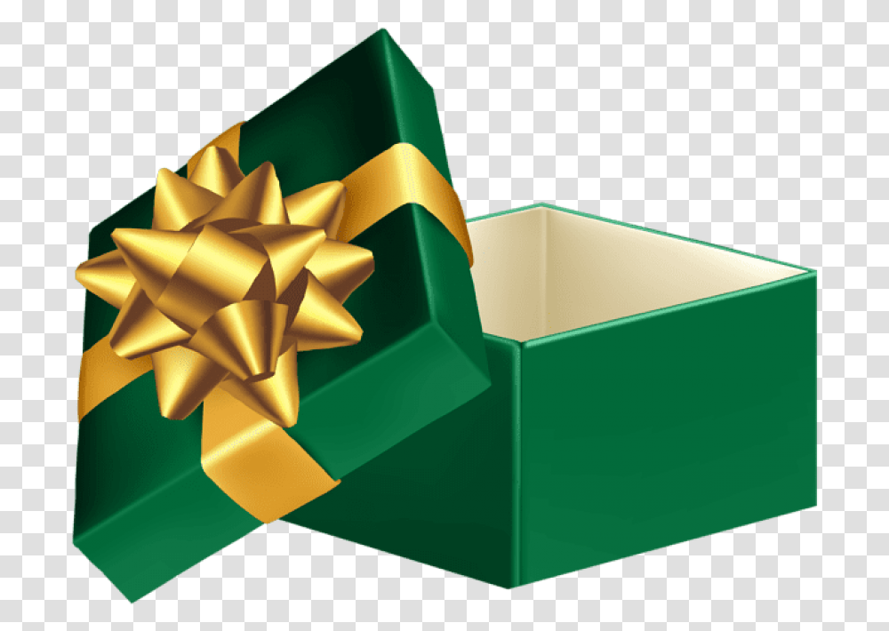 Download Green Open Gift Box Clipart Photo Green Gift Box Transparent Png