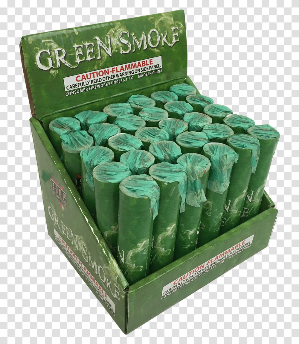 Download Green Smoke Red Smoke Stick, Box, Plant, Weapon, Weaponry Transparent Png