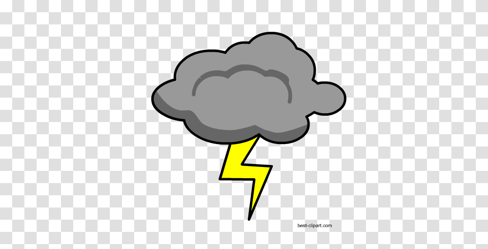 Download Grey Cloud And Lightening Free Clip Art Image Gray Clouds Clipart Background, Nature, Outdoors, Plant, Tree Transparent Png
