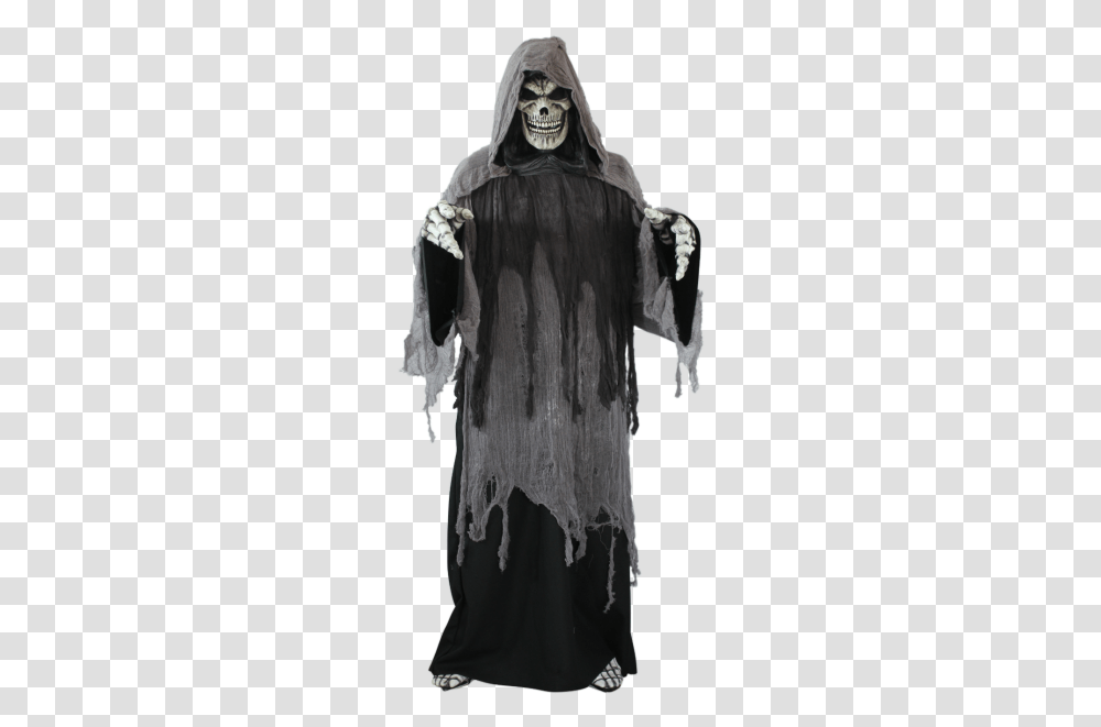 Download Grim Reaper Photos Grim Reaper Costume, Person, Sculpture Transparent Png