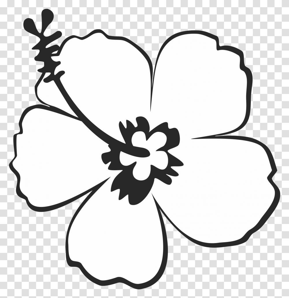 Download Group Stylish Rubber Stamp Flower Leaf Stamps Outline Image Of Hibiscus, Plant, Blossom, Sunglasses, Accessories Transparent Png