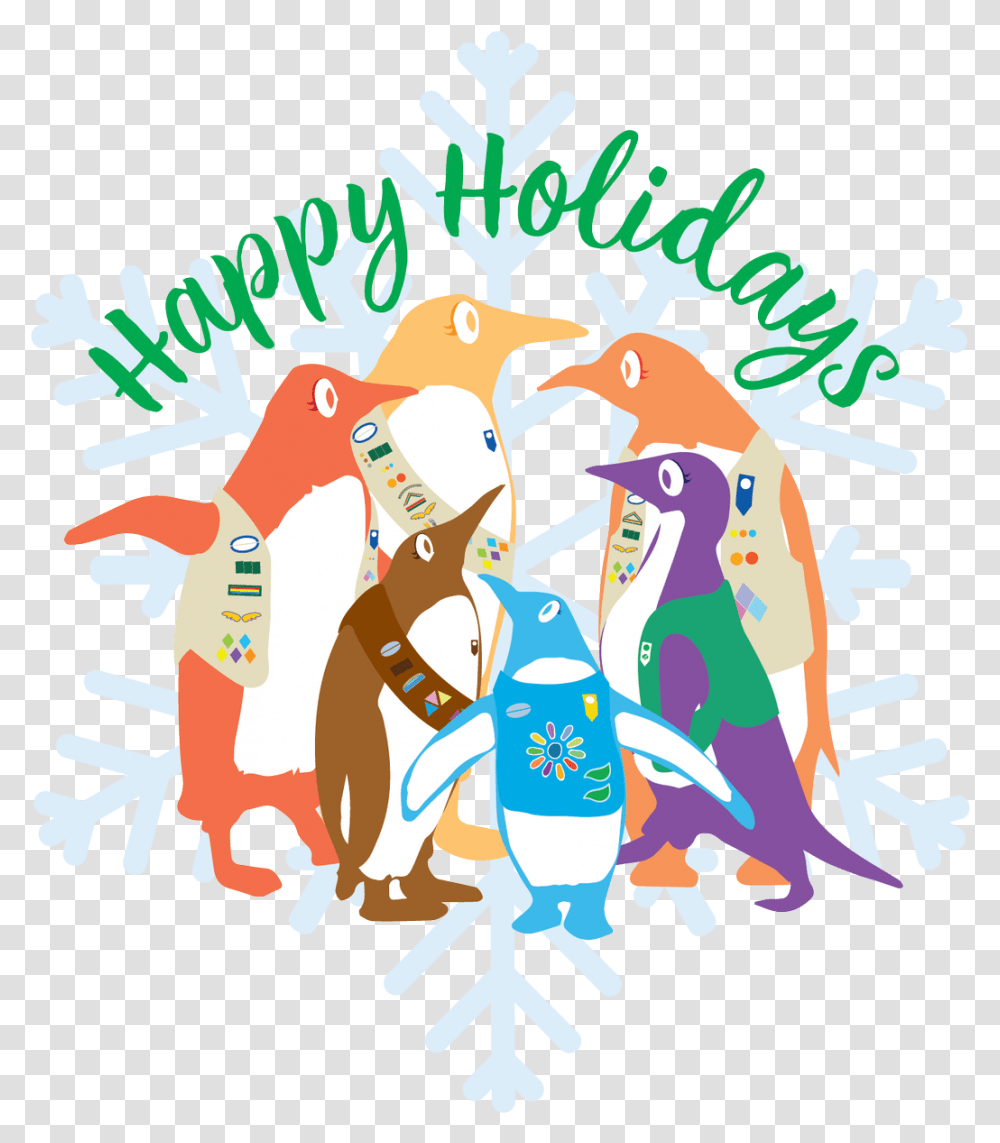 Download Gscnc Happy Holidays Girl Scouts Girl Scout Holiday Clipart, Poster, Advertisement, Graphics, Flyer Transparent Png