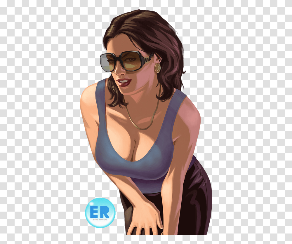 Download Gta 5 Online Wallpaper Grand Theft Auto 4 Girl Gta Iv Wallpaper Girl, Sunglasses, Accessories, Clothing, Person Transparent Png