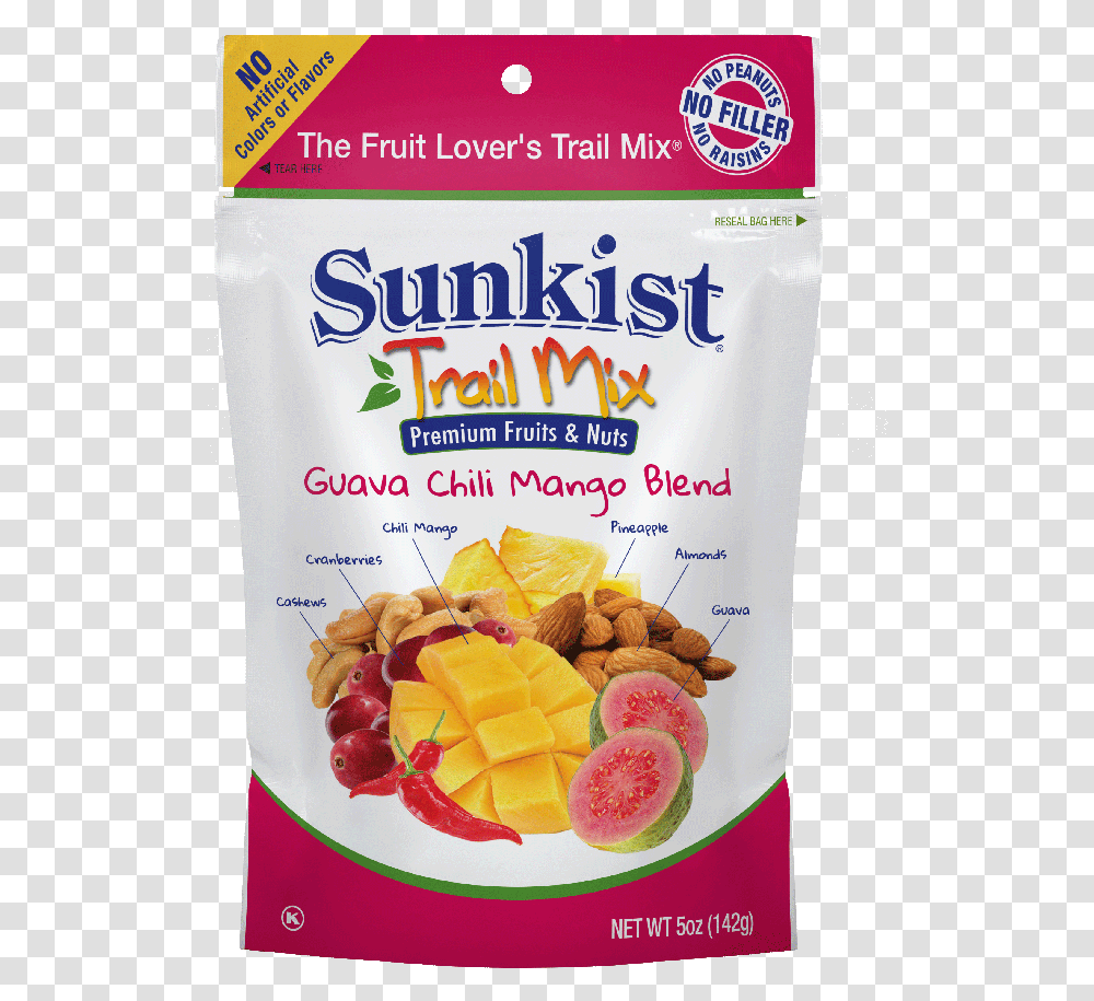 Download Guava Chili Mango Blend Sunkist Trail Mix Sunkist, Food, Snack, Fried Chicken, Breakfast Transparent Png