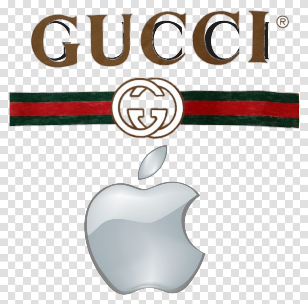 Download Gucci Clipart Apple Gucci Apple Full Size Gucci T Shirt Logo, Symbol, Trademark, Emblem, Text Transparent Png