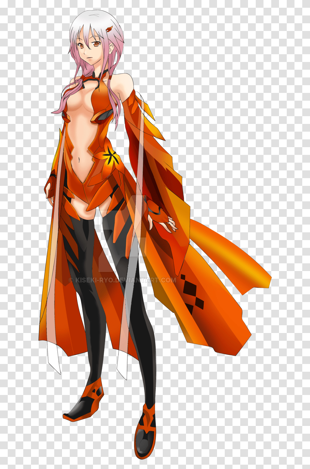 Download Guilty Crown Image Hq Freepngimg Inori Guilty Crown, Clothing, Apparel, Fashion, Robe Transparent Png