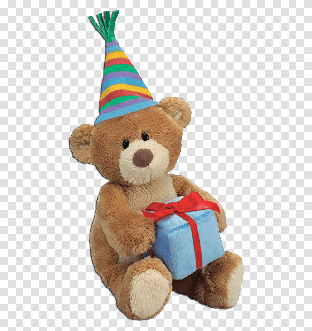 Download Gund Thinking Of You Teddy Bear Happy Birthday Birthday Teddy Bear, Clothing, Apparel, Toy, Hat Transparent Png