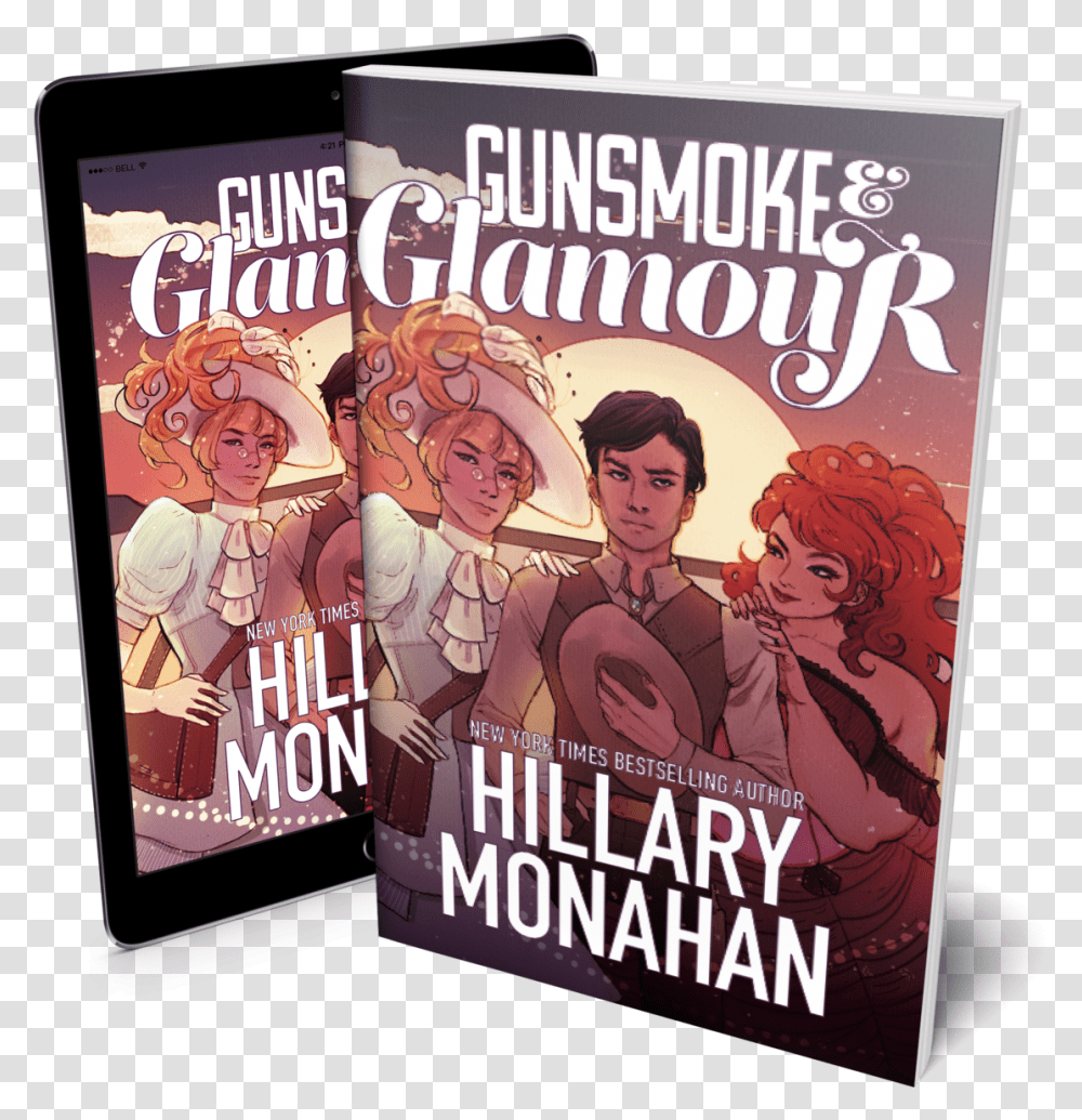Download Gunsmoke & Glamour By Hillary Monahan Fireside Gun Smoke, Person, Human, Poster, Advertisement Transparent Png