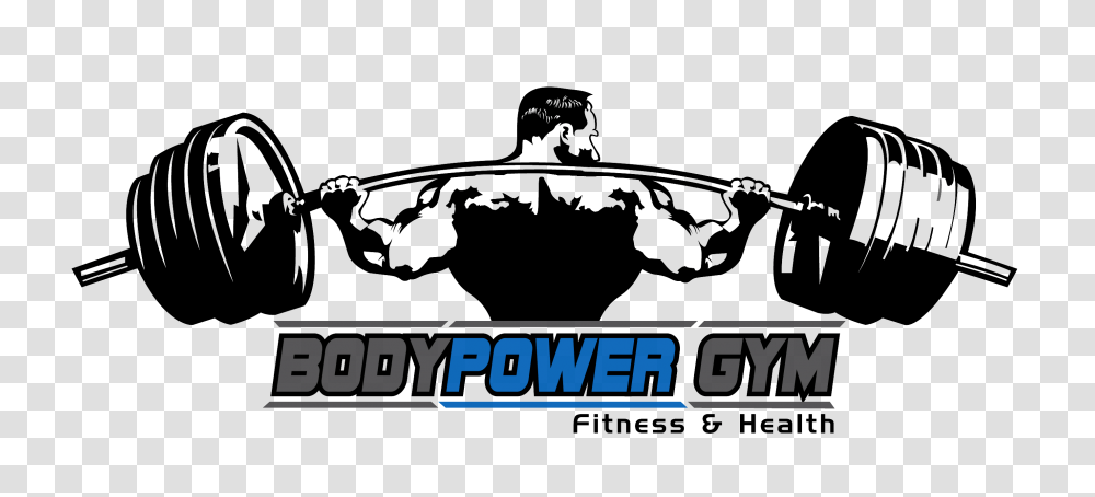 Download Gym Photo Body Gym Logo, Stencil, Silhouette, Text, Symbol Transparent Png