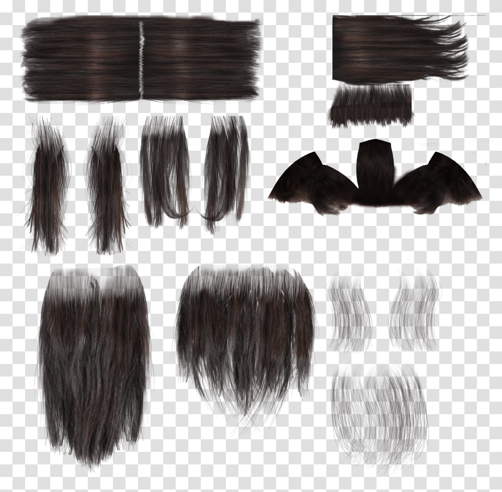Download Hair Texture Library Long Hair Texture Alpha Transparent Png