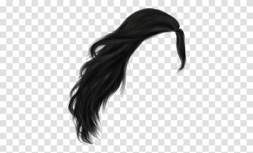 Download Hairstyles Free Download Female Long Hair, Person, Human, Silhouette, Smoke Transparent Png