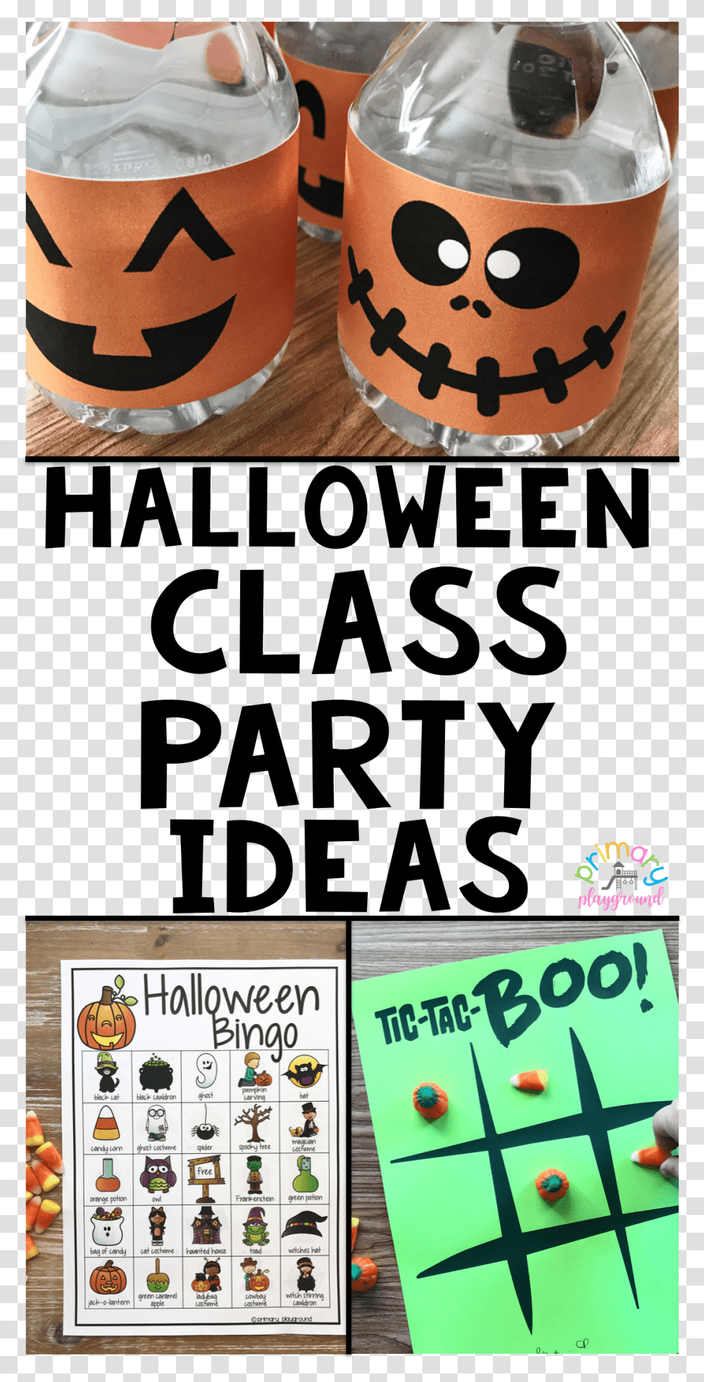 Download Halloween Class Party Ideas Party Full Size Halloween School Party Crafts, Text, Plant, Person, Human Transparent Png