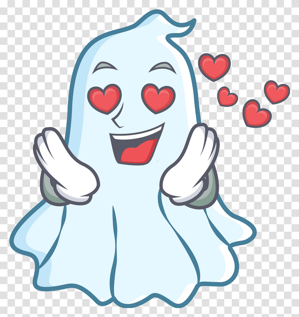 Download Halloween Fond D'cran Entitled Cute Ghost In L Ghost Singing, Plant, Petal, Flower, Blossom Transparent Png