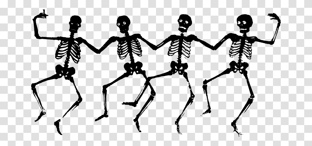 Download Halloween Skeleton Image For Halloween Clipart Free, Person, Human, Silhouette Transparent Png
