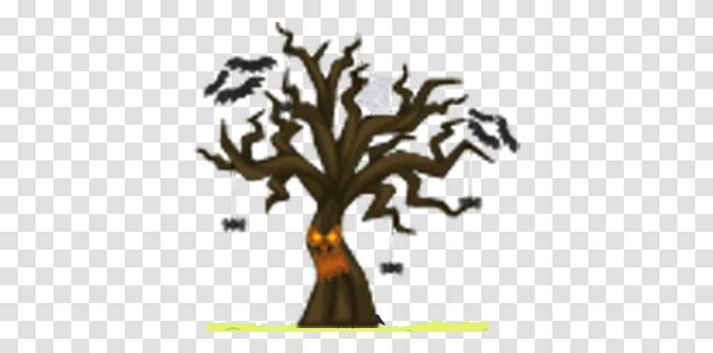 Download Halloween Tree Illustration, Plant, Palm Tree, Arecaceae, Tree Trunk Transparent Png