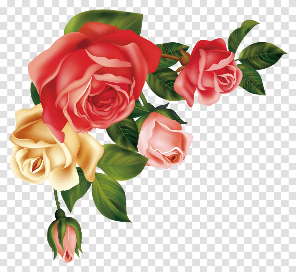 Download Hand Drawn Cartoon Fashion Flower Decoration Vector Free, Rose, Plant, Blossom, Petal Transparent Png