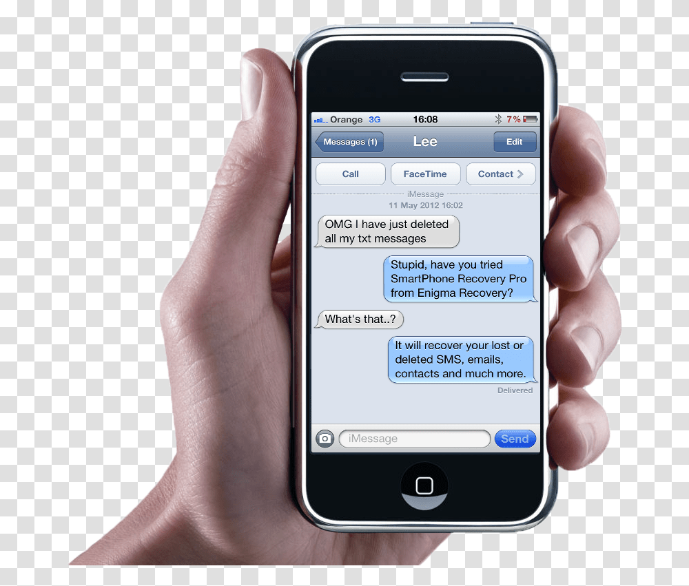 Download Hand Holding Iphone Holding Iphone Text Message, Mobile Phone, Electronics, Cell Phone, Person Transparent Png