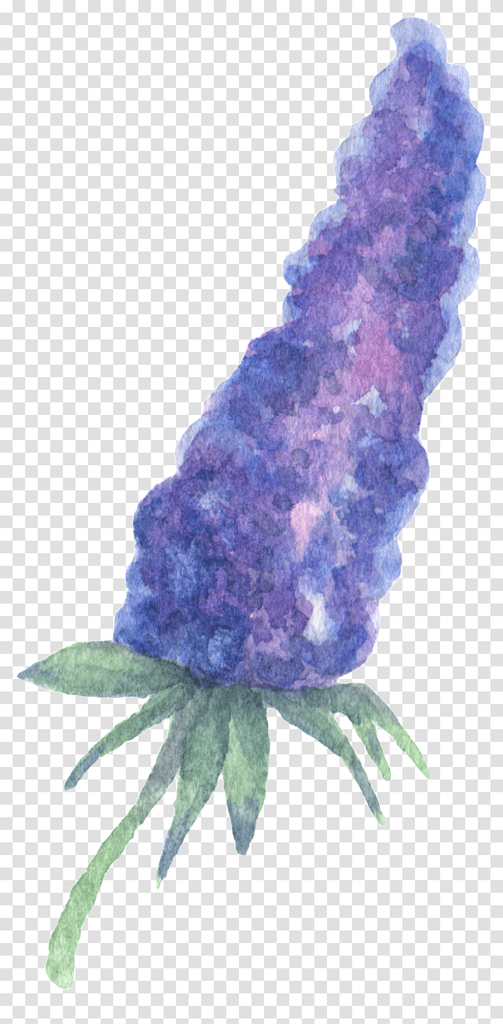 Download Hand Painted Purple Plant Flower Watercolor Watercolor Plant, Art, Face, Pattern, Petal Transparent Png