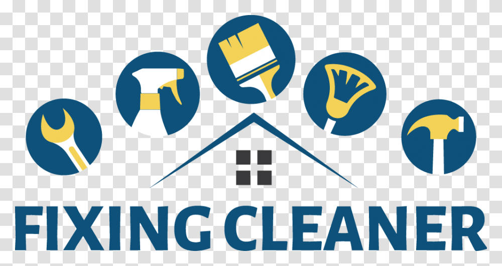 Download Handyman Cleaning Logo Clipart Logo Commercial Cleaning And Maintenance Logo, Light, Poster, Advertisement Transparent Png