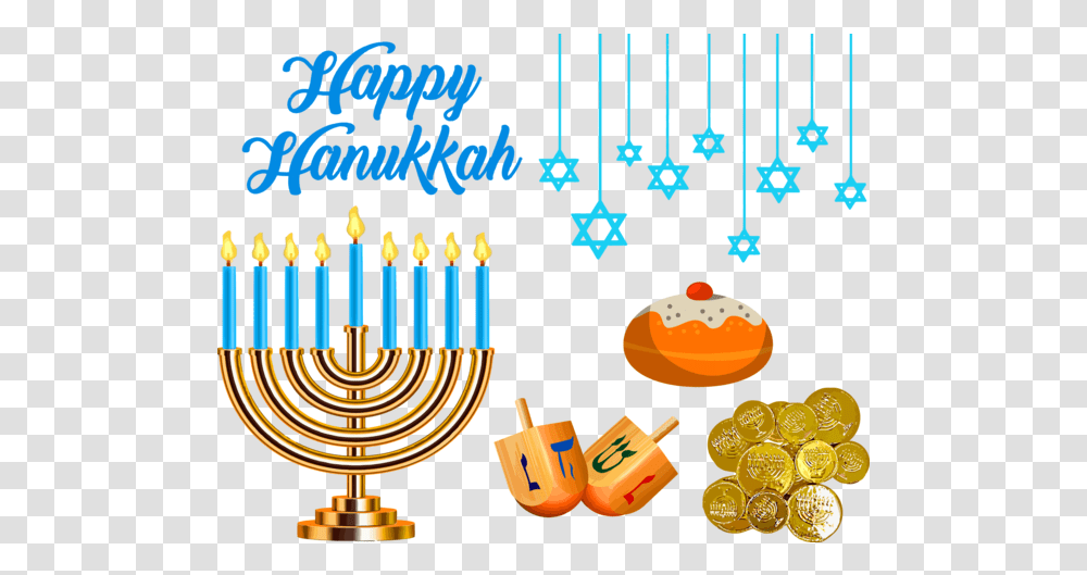 Download Hanukkah Menorah Candle Holder Hanukkah Clipart, Text, Lighting, Alphabet, Symbol Transparent Png