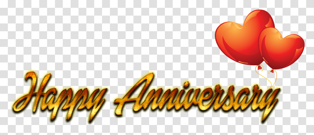 Download Happy Anniversary Heart, Word, Meal, Food, Text Transparent Png