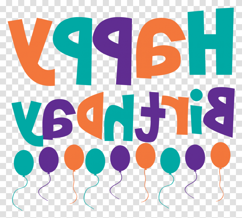 Download Happy Birthday Banner Clip Art Birthday Full Graphic Design, Balloon, Text, Number, Symbol Transparent Png