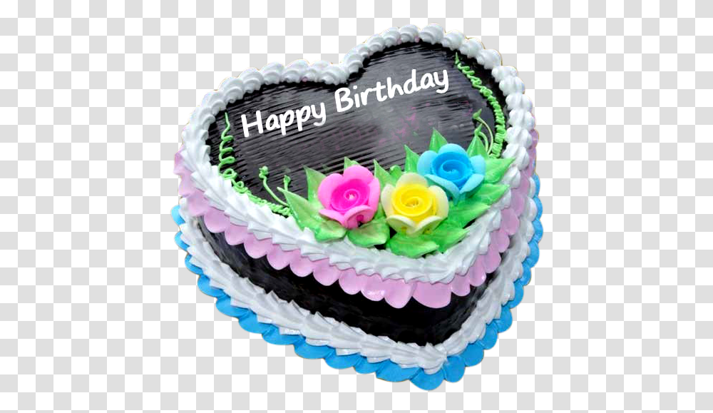 Download Happy Birthday Cake Background Happy Birthday Cake, Dessert, Food, Icing, Cream Transparent Png