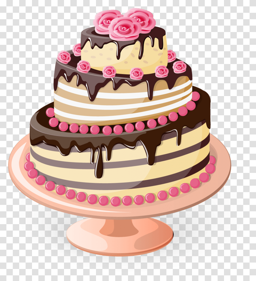 Download Happy Birthday Cake Cake Vector Image Cake Happy Birthday, Dessert, Food, Wedding Cake, Icing Transparent Png