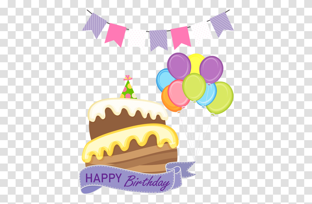 Download Happy Birthday Cake Clip Art Image Birthday Birthday, Cream, Dessert, Food, Creme Transparent Png