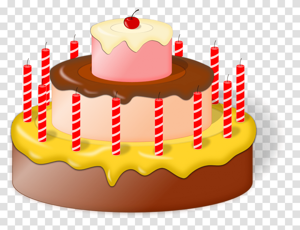 Download Happy Birthday Cake Clipart Free Geburtstagstorte, Dessert, Food Transparent Png