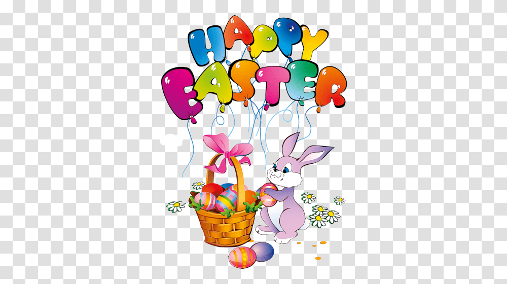 Download Happy Easter Bunny Easter Bunny Happy Easter, Basket Transparent Png