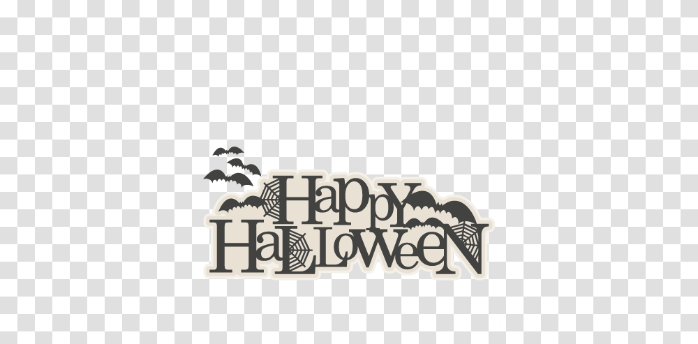 Download Happy Halloween Title Svg Scrapbook Cut File Cute Cute Title For Halloween, Text, Alphabet, Symbol, Logo Transparent Png