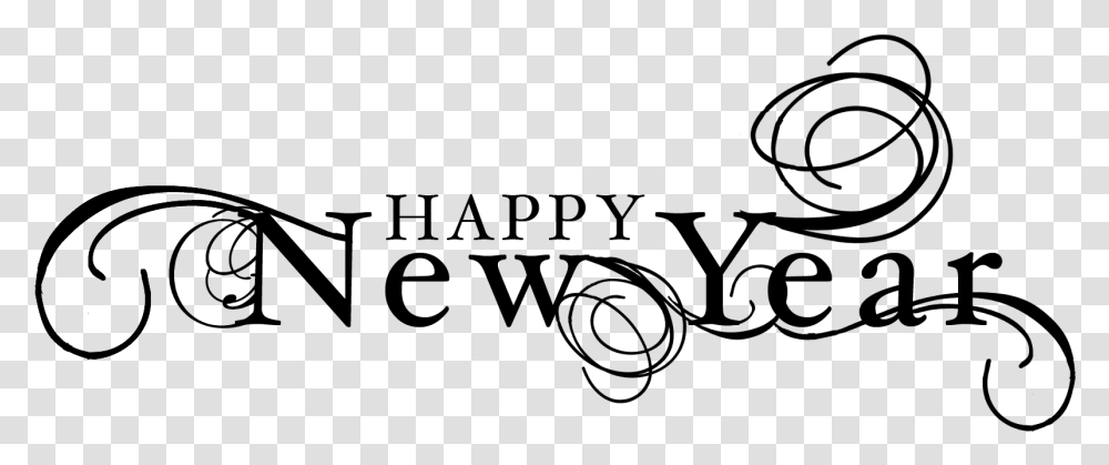 Download Happy New Year Happy New Year, Gray Transparent Png