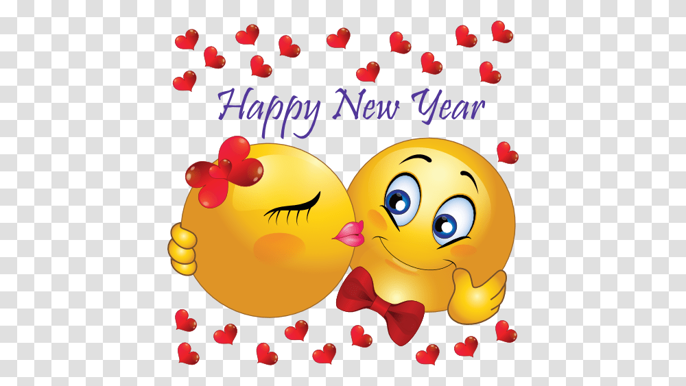 Download Happy New Year Smiley Clipart Emoticon Smiley Clip Art, Animal, Bird, Birthday Cake, Dessert Transparent Png